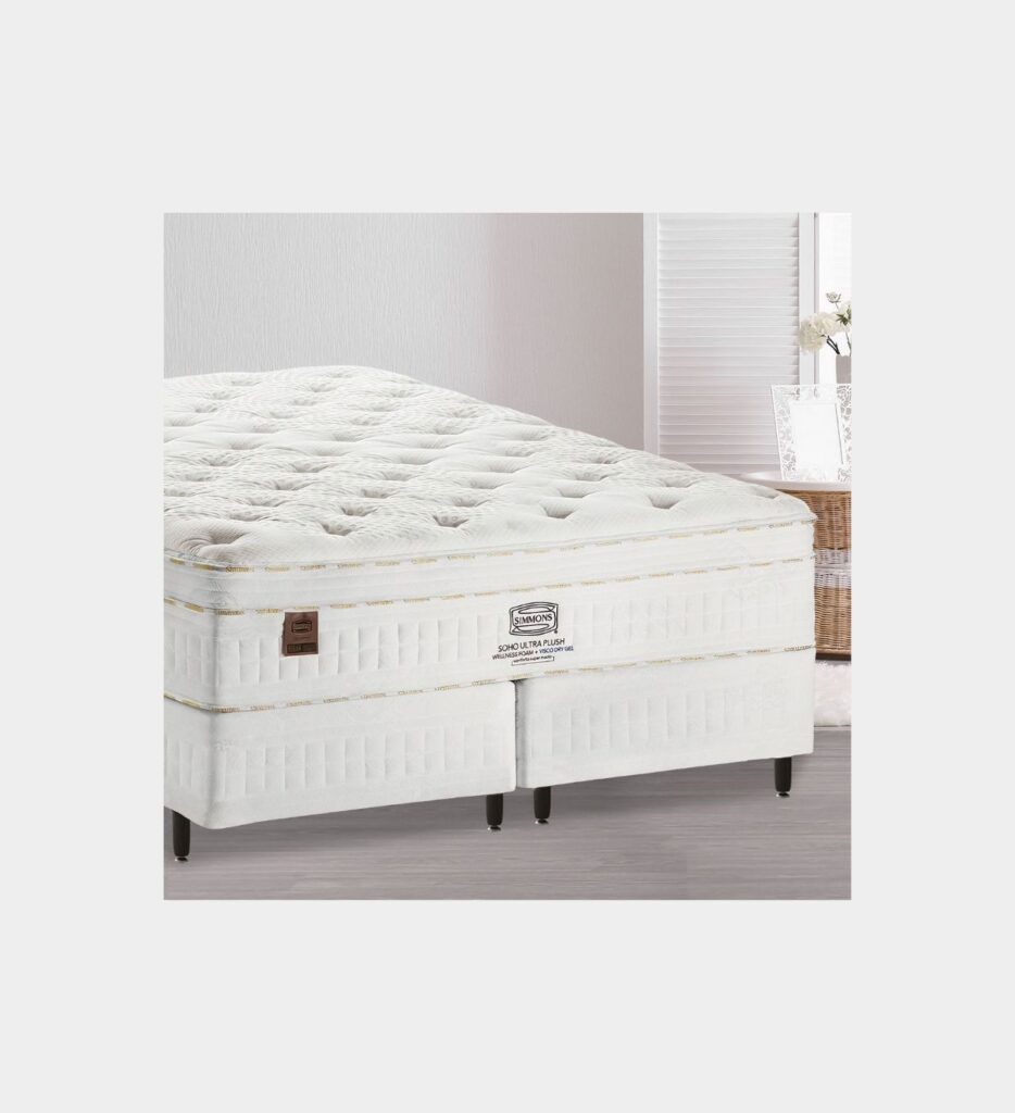 Cama Box + Colchão Simmons Soho Ultra Plush